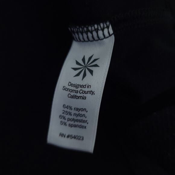 ATHLETA A-Line Casual Circle Skirt 10 Dark Gray Charcoal, Zip Pocket, Side Zip - Picture 3 of 4